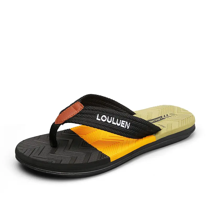 Summer Cross-border New Anti-slip Slippers Men's Outfit Trendy Casual Men's Flip-flops Flip-flops Sandals for Beach - Image 3