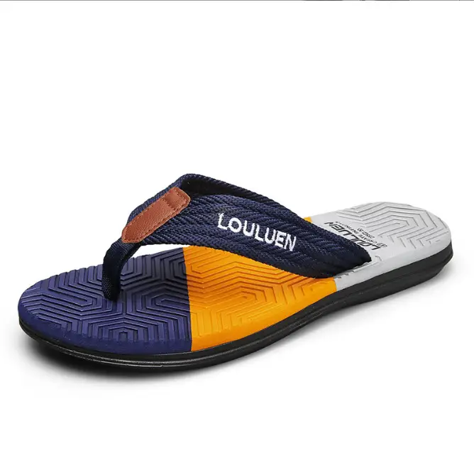 Summer Cross-border New Anti-slip Slippers Men's Outfit Trendy Casual Men's Flip-flops Flip-flops Sandals for Beach - Image 6