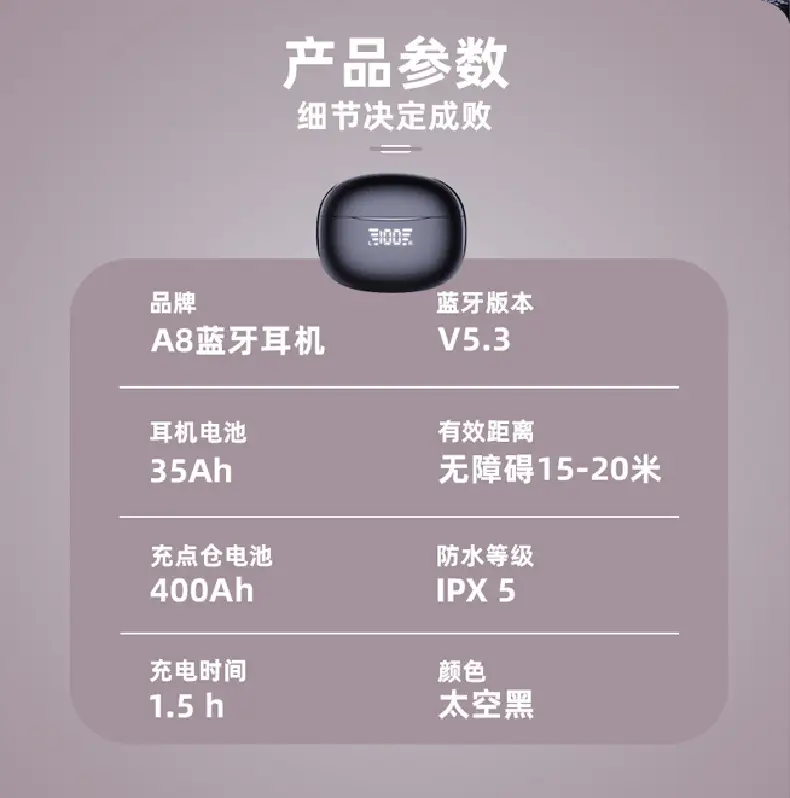 Cross-border AI Translation In-Ear Power Bluetooth Wireless β feature 12