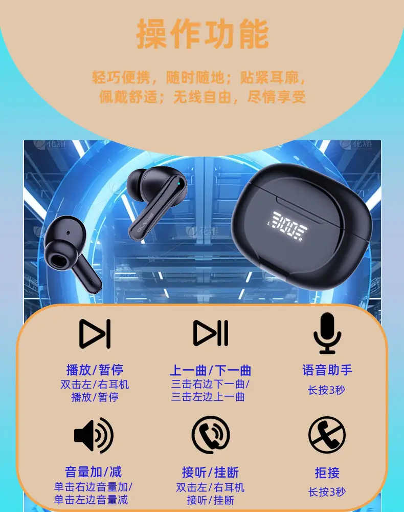 Cross-border AI Translation In-Ear Power Bluetooth Wireless β feature 14