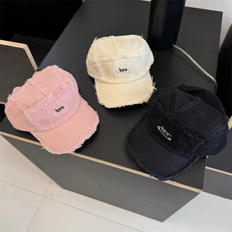 Korean Style Ruffed Cap for Men Women Beige - Image 7
