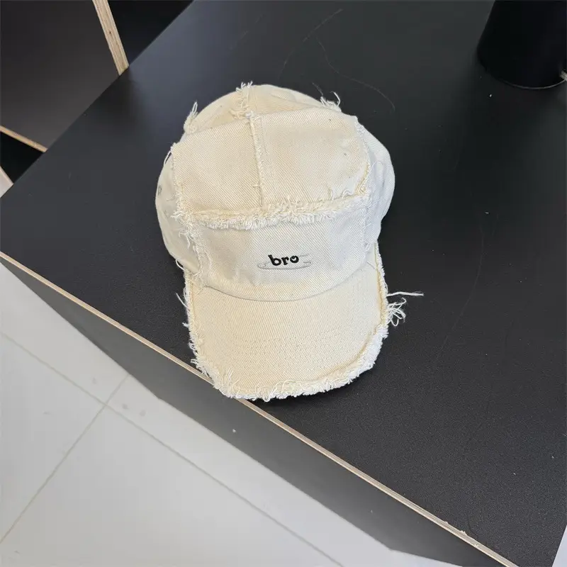 Korean Style Ruffed Cap for Men Women Beige - Image 5