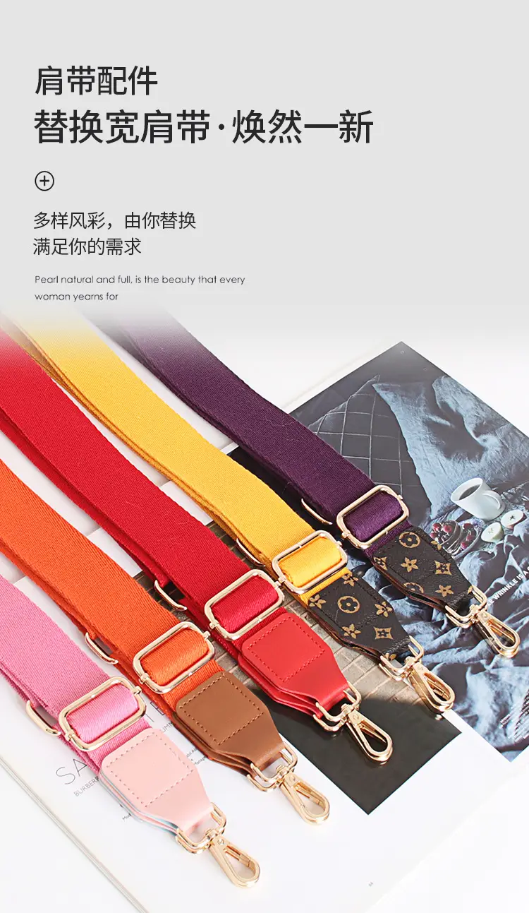 Red Leather Shoulder Strap for Women Men — feature 3