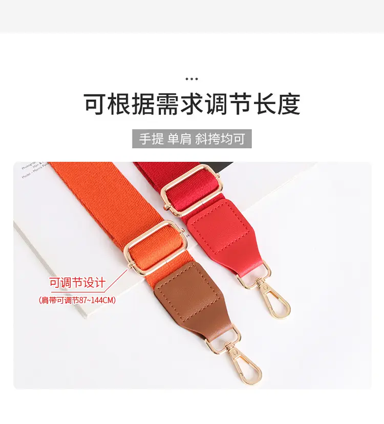 Red Leather Shoulder Strap for Women Men — feature 6