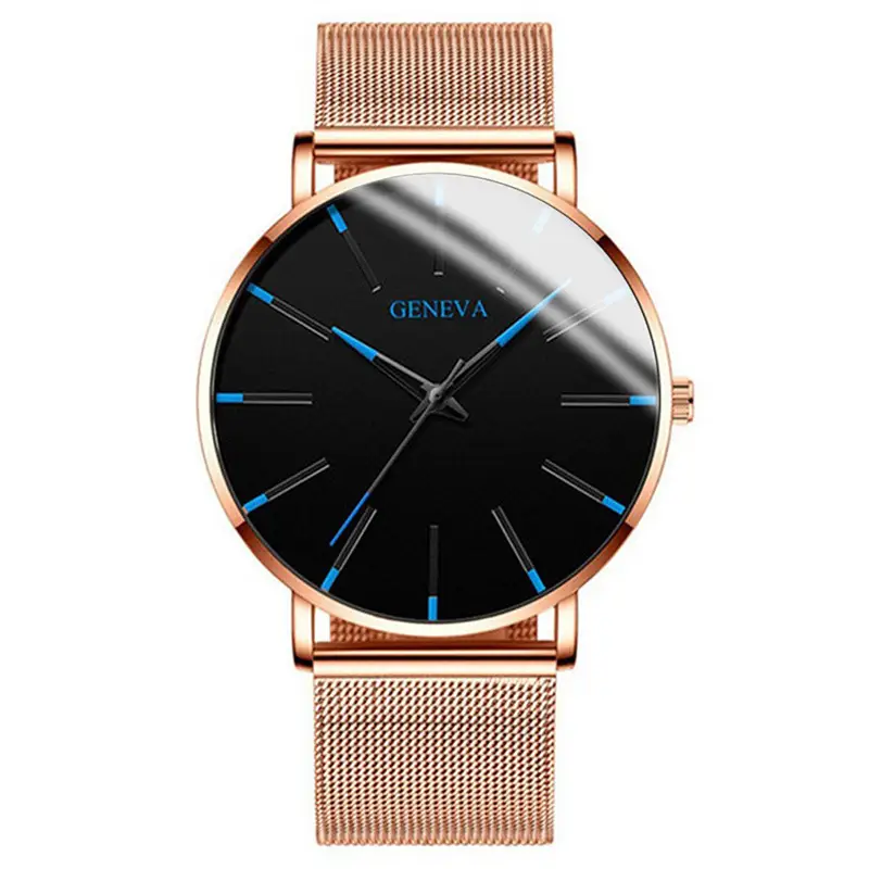 Blue Needle Rose Gold Shell Rose Gold Mesh Belt