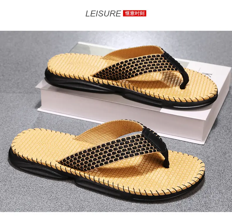 European and American Fashion Live Broadcast Slippers for Men Summer New Beach Flip-Flops Outdoor Non-Slip Flip-Flops Export Men — feature 14