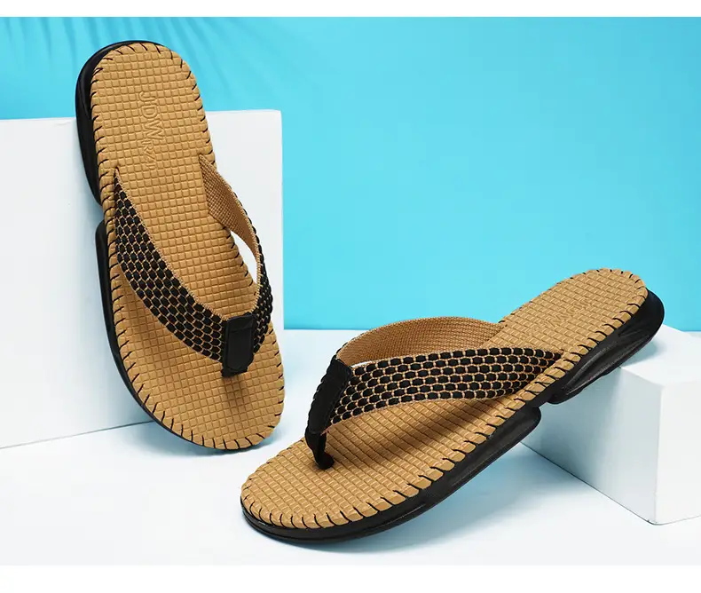 European and American Fashion Live Broadcast Slippers for Men Summer New Beach Flip-Flops Outdoor Non-Slip Flip-Flops Export Men — feature 15