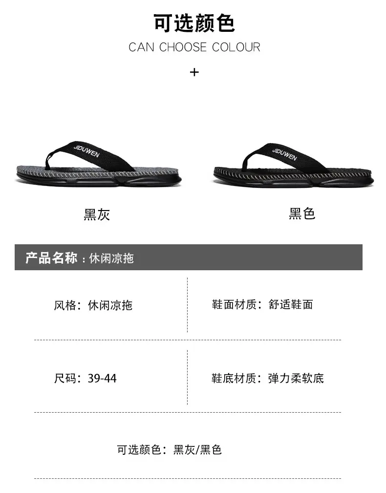 European and American Fashion Live Broadcast Slippers for Men Summer New Beach Flip-Flops Outdoor Non-Slip Flip-Flops Export Men — feature 23