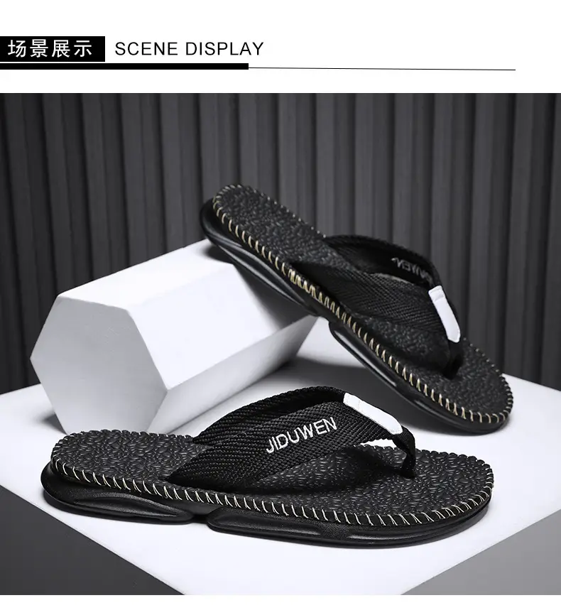 European and American Fashion Live Broadcast Slippers for Men Summer New Beach Flip-Flops Outdoor Non-Slip Flip-Flops Export Men — feature 32