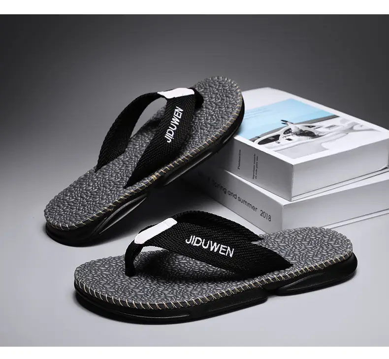 European and American Fashion Live Broadcast Slippers for Men Summer New Beach Flip-Flops Outdoor Non-Slip Flip-Flops Export Men — feature 34