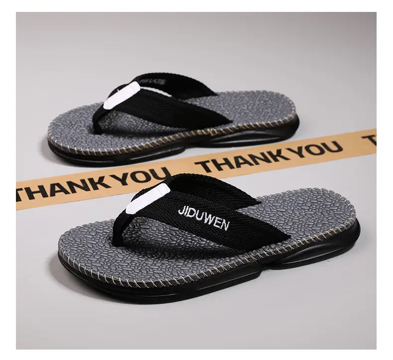 European and American Fashion Live Broadcast Slippers for Men Summer New Beach Flip-Flops Outdoor Non-Slip Flip-Flops Export Men — feature 35