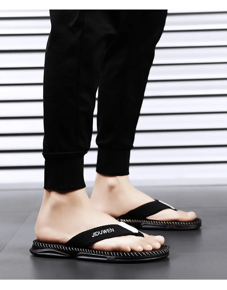 European and American Fashion Live Broadcast Slippers for Men Summer New Beach Flip-Flops Outdoor Non-Slip Flip-Flops Export Men — feature 36