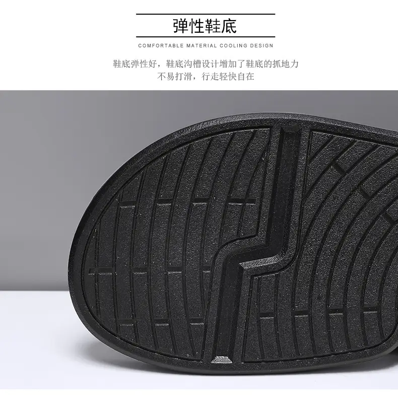 European and American Fashion Live Broadcast Slippers for Men Summer New Beach Flip-Flops Outdoor Non-Slip Flip-Flops Export Men — feature 5