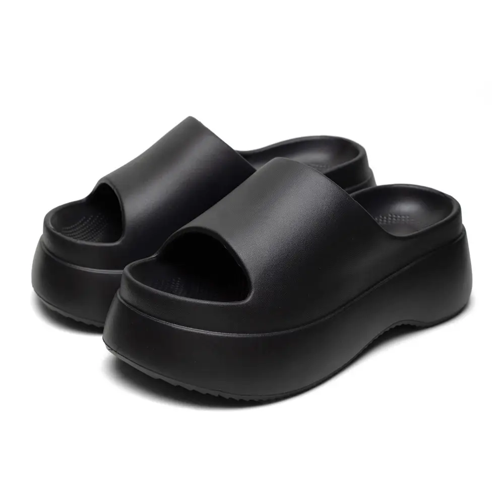 Korean-style 2024 summer new fish mouth muffin thick-soled sandals and slippers soft-soled non-slip beach shoes women's shoes - Image 10