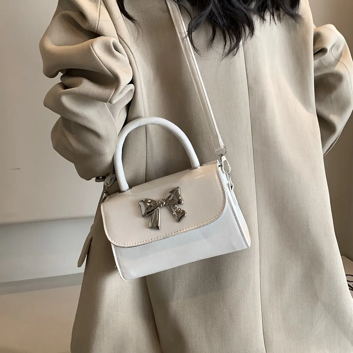 Bow Fashion Shoulder Crossbody Bag Pink 2024 - Image 8