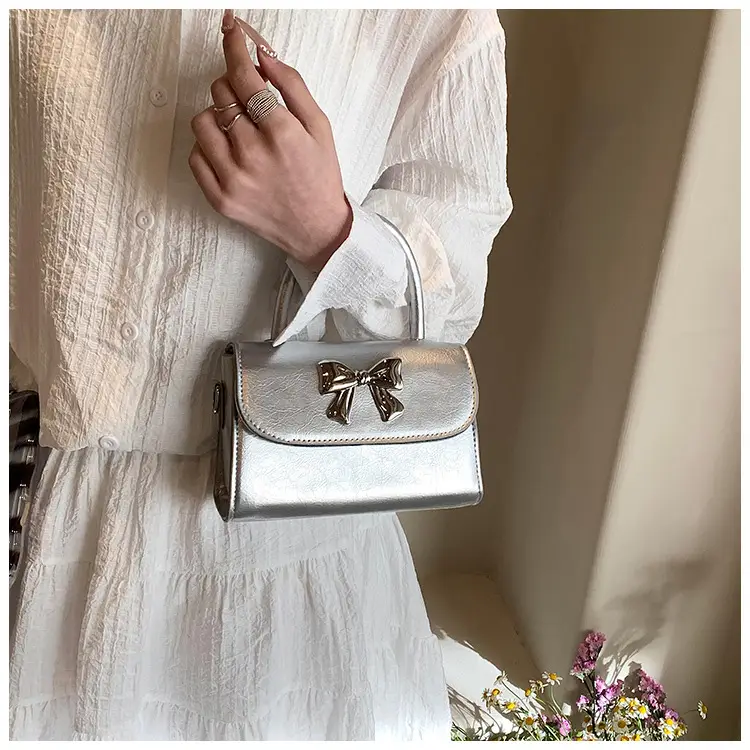 Bow Fashion Shoulder Crossbody Bag Pink 2024 — feature 11