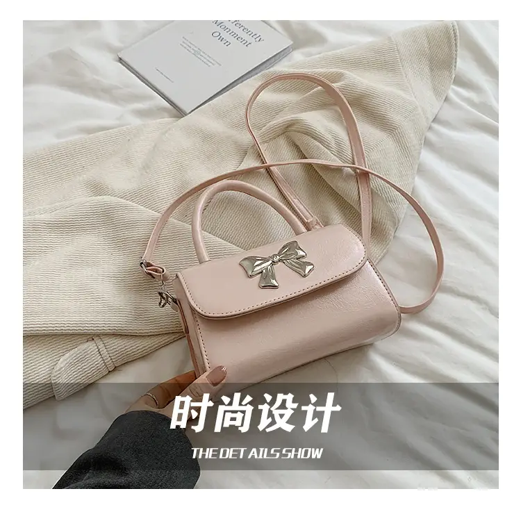 Bow Fashion Shoulder Crossbody Bag Pink 2024 — feature 4