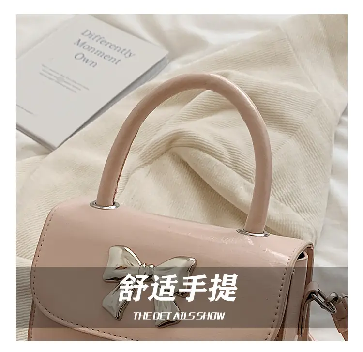 Bow Fashion Shoulder Crossbody Bag Pink 2024 — feature 5