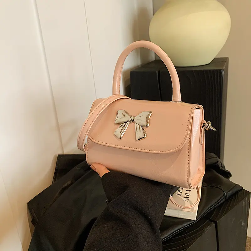 Bow Fashion Shoulder Crossbody Bag Pink 2024 - Image 2