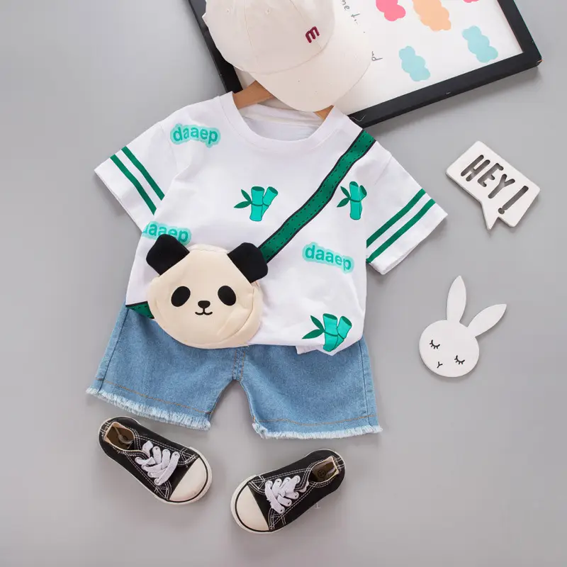 2024 Baby T-Shirt Shorts Suit Cotton Boys Girls - Image 3