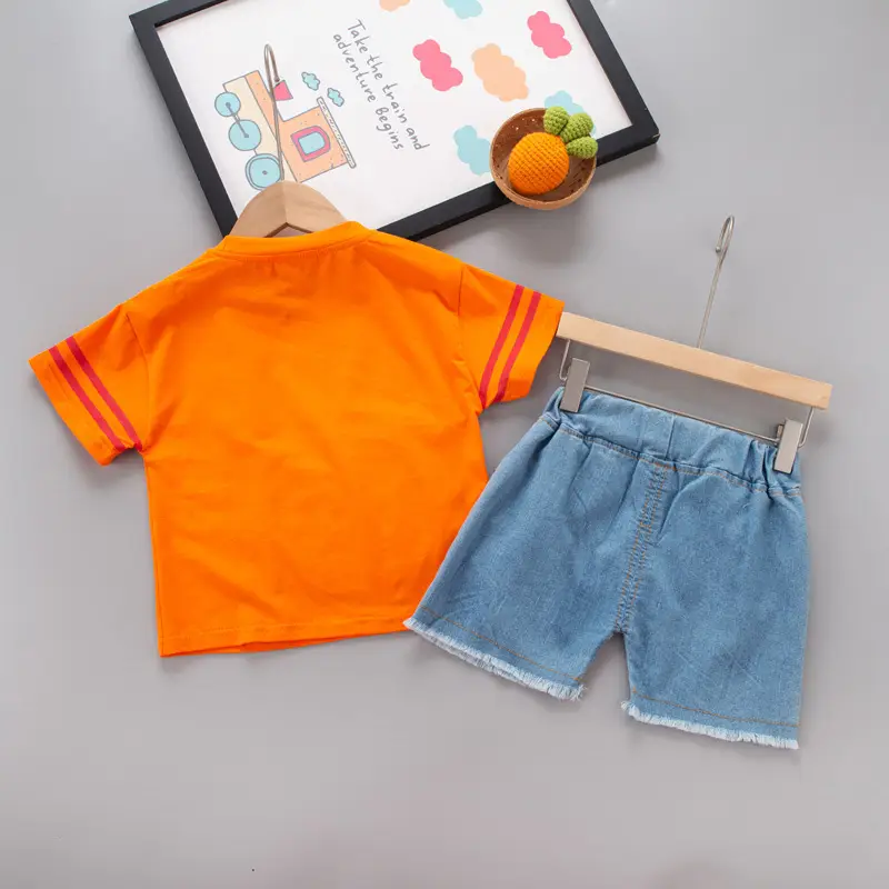 2024 Baby T-Shirt Shorts Suit Cotton Boys Girls - Image 5