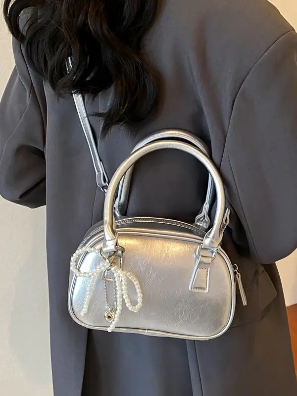 Silver Pearl Tassel Shoulder Bag for Women 2024 - Image 6