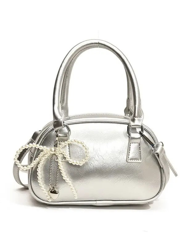 Silver Pearl Tassel Shoulder Bag for Women 2024 - Image 9