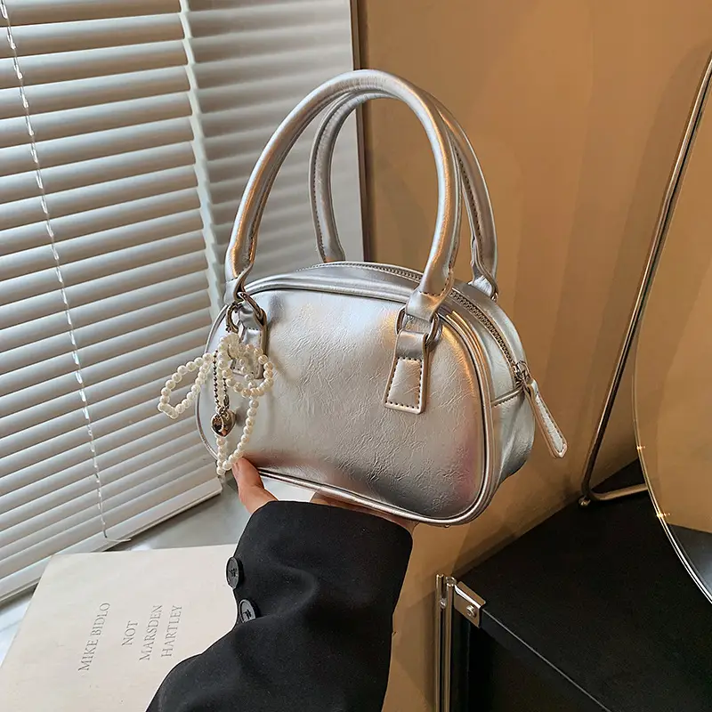 Silver Pearl Tassel Shoulder Bag for Women 2024 - Image 2