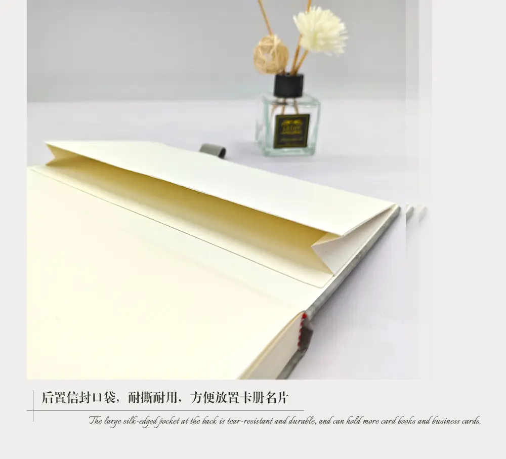 A5 Lined Notebook Navy Blue Hardcover Strap Notepad — feature 7