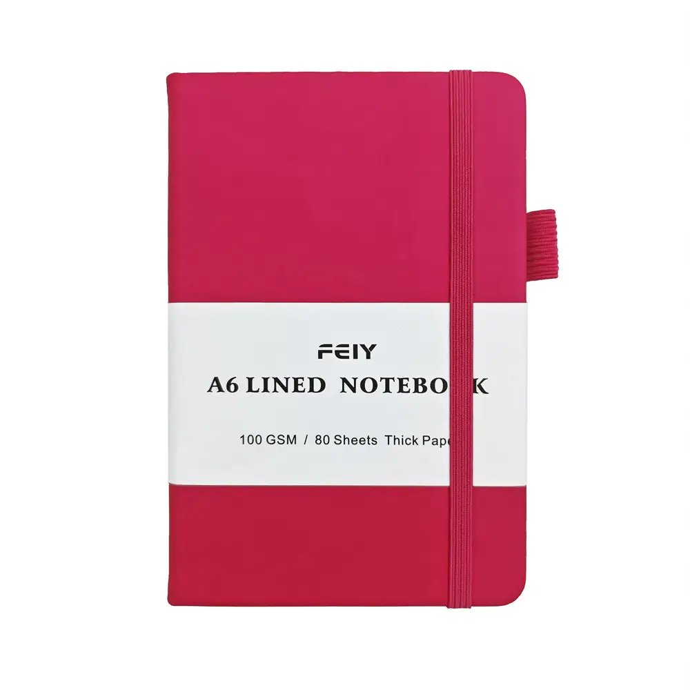 A5 Lined Notebook Navy Blue Hardcover Strap Notepad - Image 16