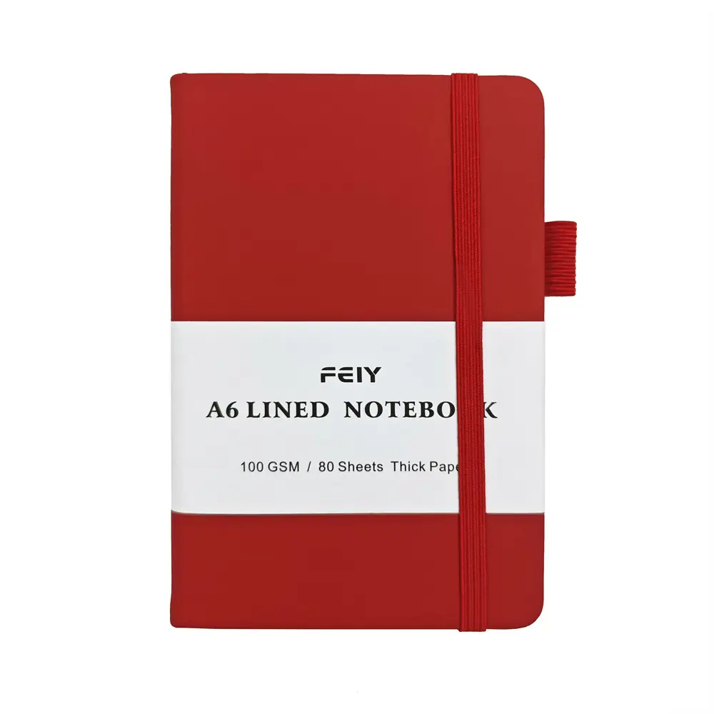 A5 Lined Notebook Navy Blue Hardcover Strap Notepad - Image 19