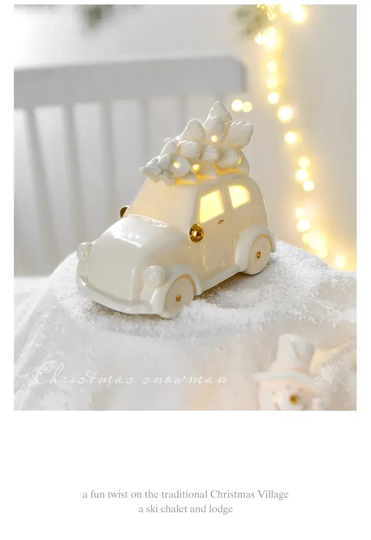 White Ceramic Christmas Tree Decor 15.2cm — feature 10