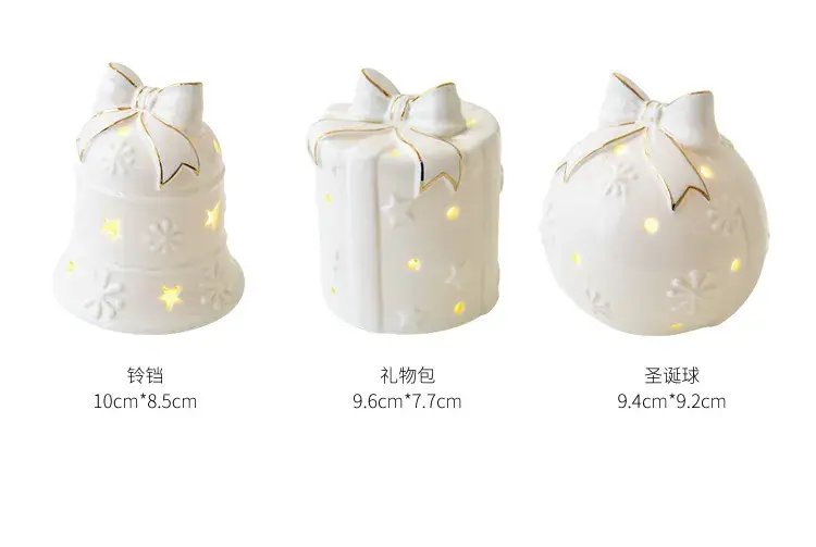 White Ceramic Christmas Tree Decor 15.2cm — feature 6