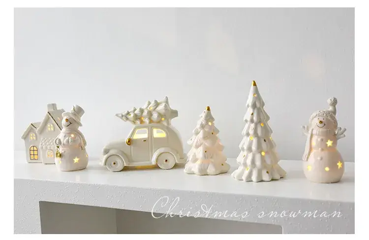 White Ceramic Christmas Tree Decor 15.2cm — feature 7