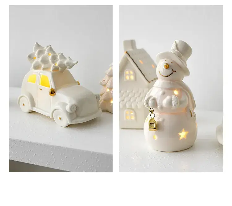 White Ceramic Christmas Tree Decor 15.2cm — feature 8