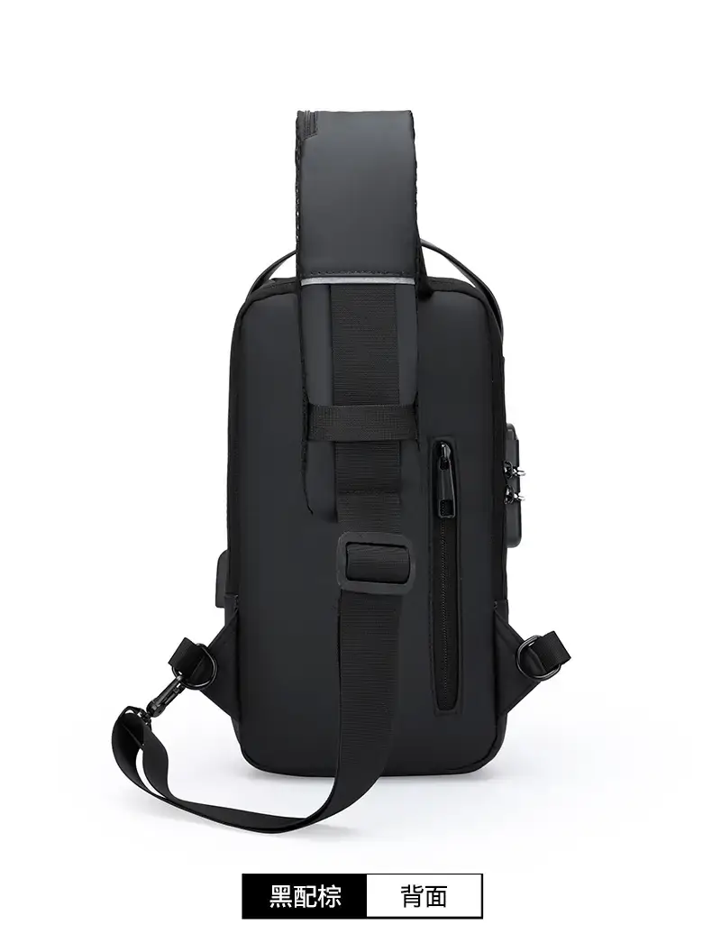 Men's Anti-Theft Chest Bag Shoulder Messenger Business Portable — feature 24