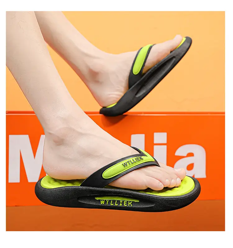 Flip Flops Shoes Men 2024 New Summer Sports Outer Wear Flip-flops Non-slip Wear-resistant Beach Soft Sole Drag Sandals — feature 10