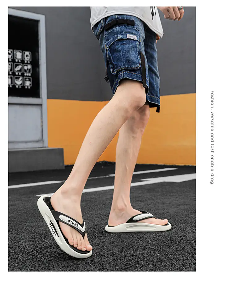 Flip Flops Shoes Men 2024 New Summer Sports Outer Wear Flip-flops Non-slip Wear-resistant Beach Soft Sole Drag Sandals — feature 11
