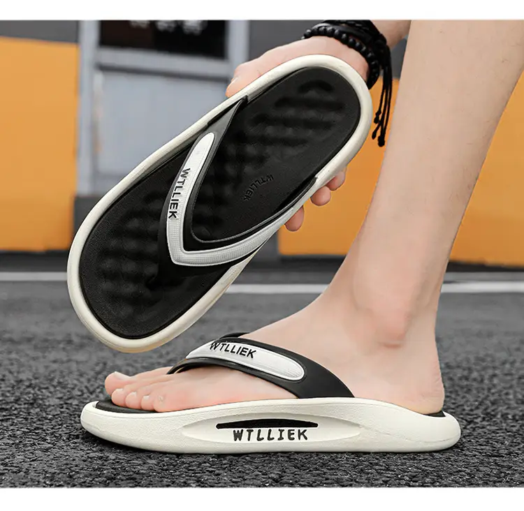 Flip Flops Shoes Men 2024 New Summer Sports Outer Wear Flip-flops Non-slip Wear-resistant Beach Soft Sole Drag Sandals — feature 13
