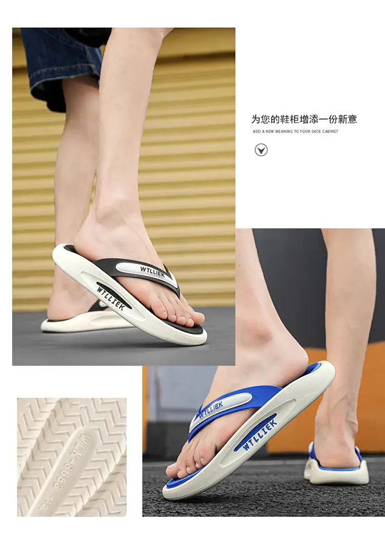 Flip Flops Shoes Men 2024 New Summer Sports Outer Wear Flip-flops Non-slip Wear-resistant Beach Soft Sole Drag Sandals — feature 2