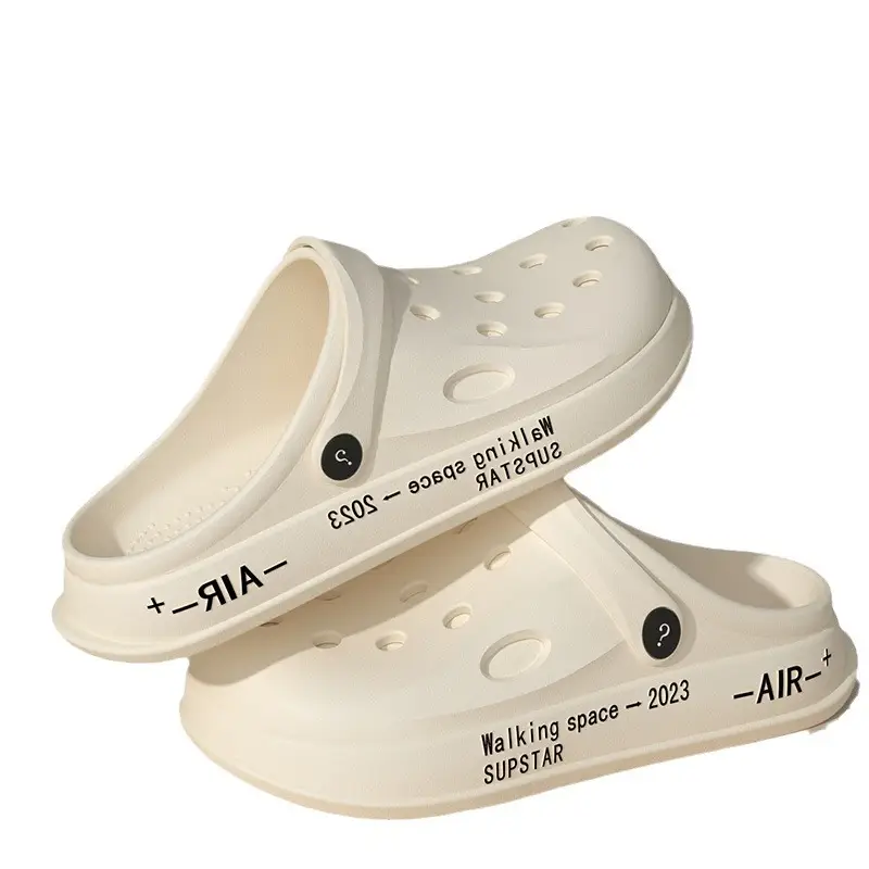 Men's Silver Hole Shoes Summer 2024 Non-Slip Platform - Image 20