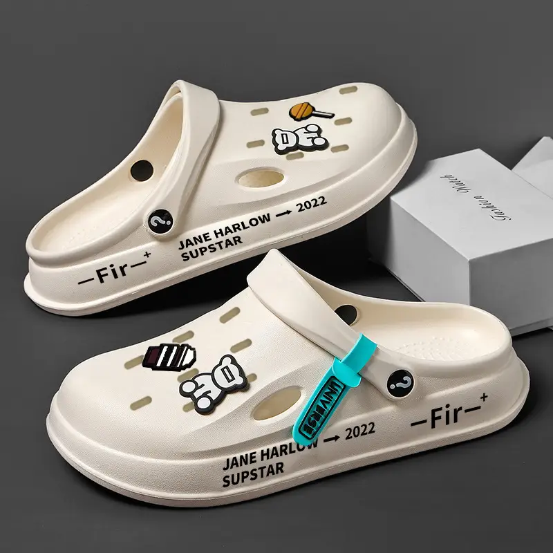 Men's Silver Hole Shoes Summer 2024 Non-Slip Platform - Image 10