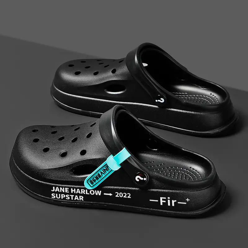 Men's Silver Hole Shoes Summer 2024 Non-Slip Platform - Image 12