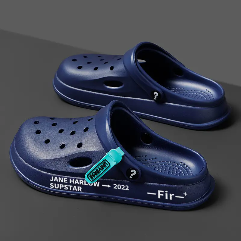 Men's Silver Hole Shoes Summer 2024 Non-Slip Platform - Image 13