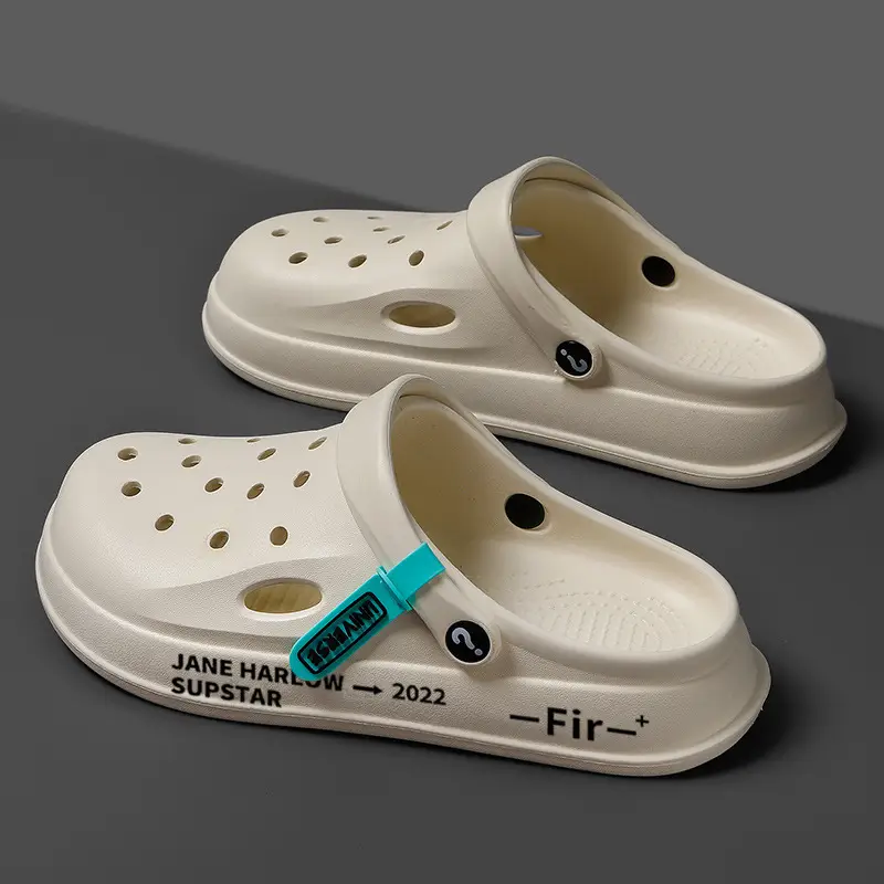 Men's Silver Hole Shoes Summer 2024 Non-Slip Platform - Image 15
