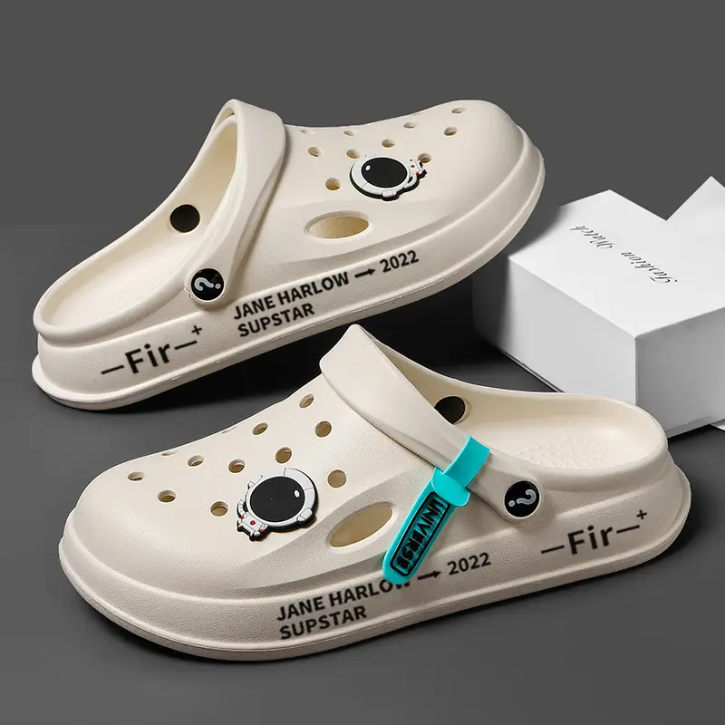Men's Silver Hole Shoes Summer 2024 Non-Slip Platform - Image 7