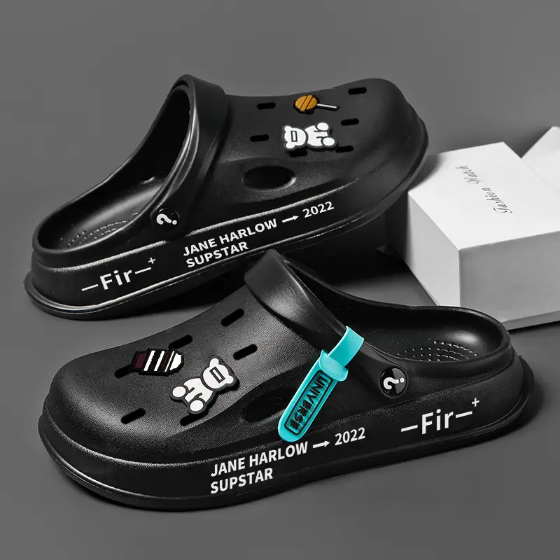 Men's Silver Hole Shoes Summer 2024 Non-Slip Platform - Image 8