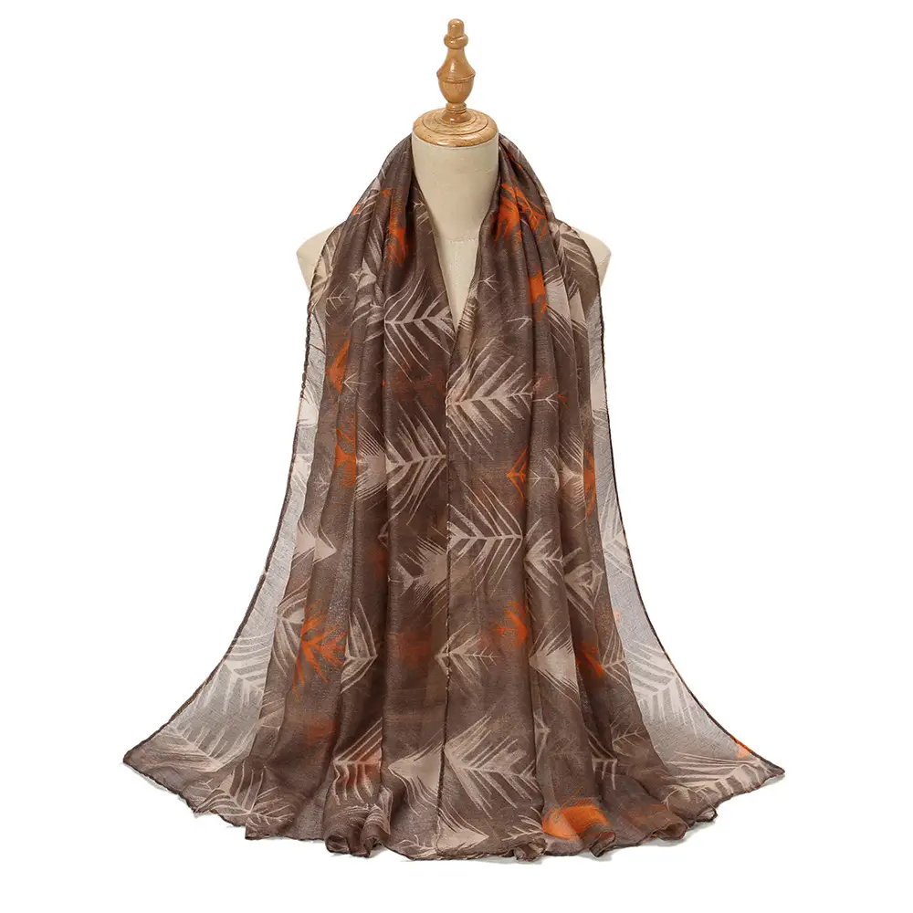 Women Printed Scarf Red Blue 2024 Winter Sunscreen Shawl - Image 10