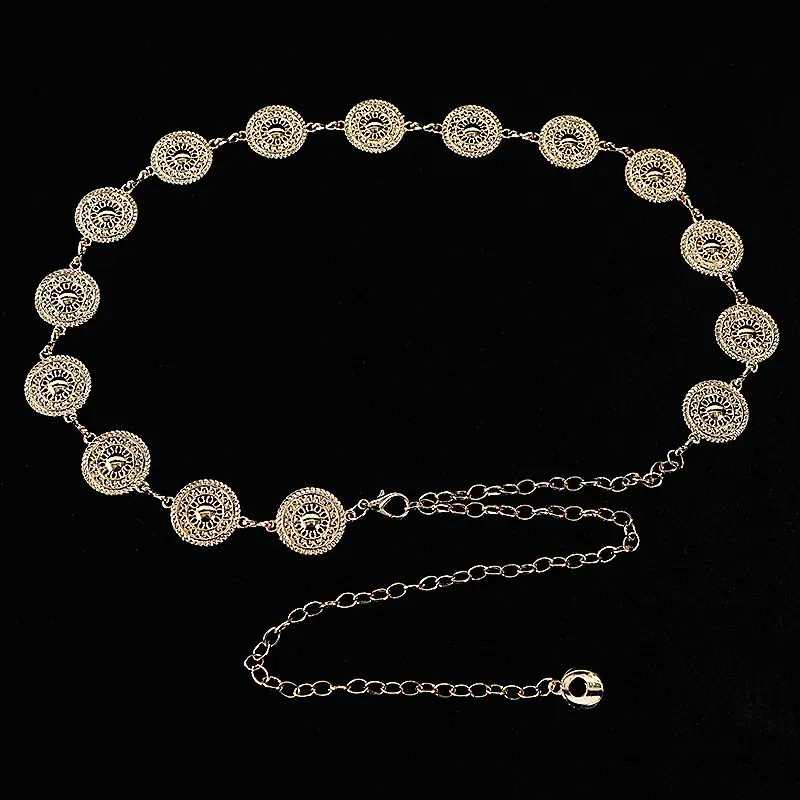 Gold Metal Waist Chain for Women Retro Decorative Belt - Image 6