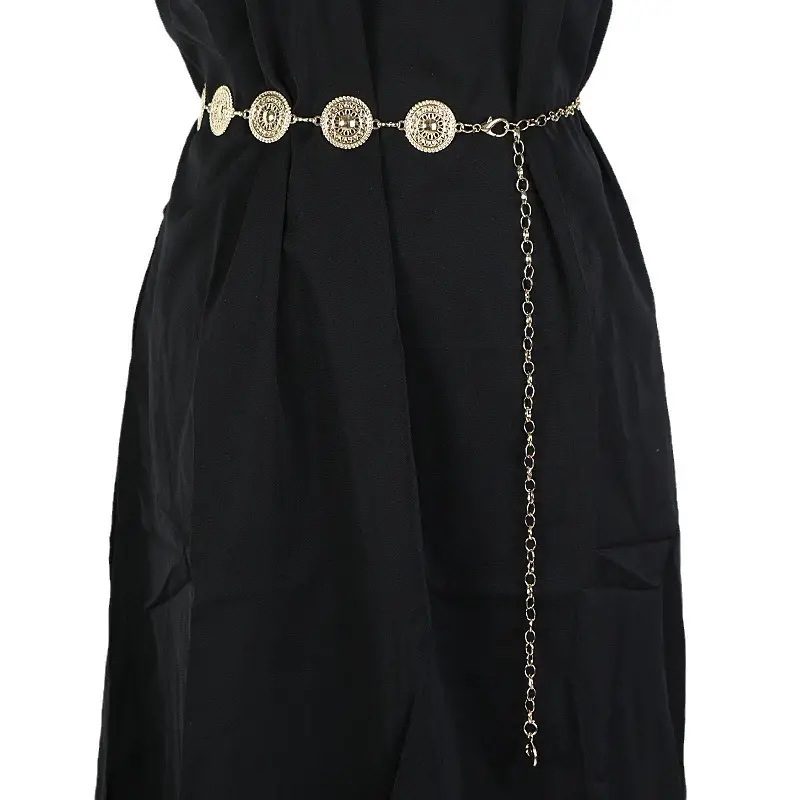 Gold Metal Waist Chain for Women Retro Decorative Belt - Image 7